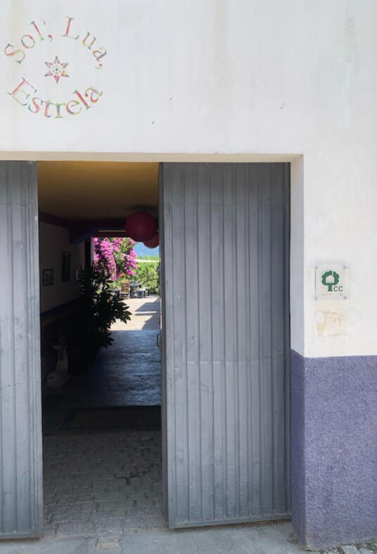 Entrance door to the guest house